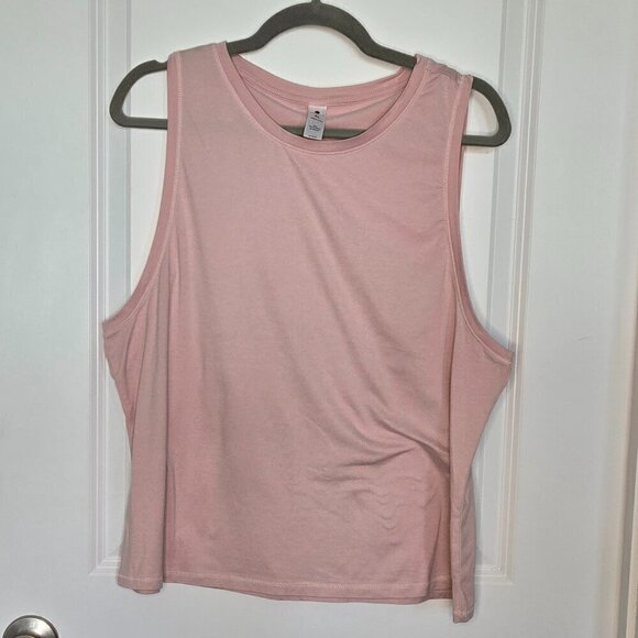 Yogalicious Super Soft Sleeveless Workout top - XL Pink - Picture 1 of 3